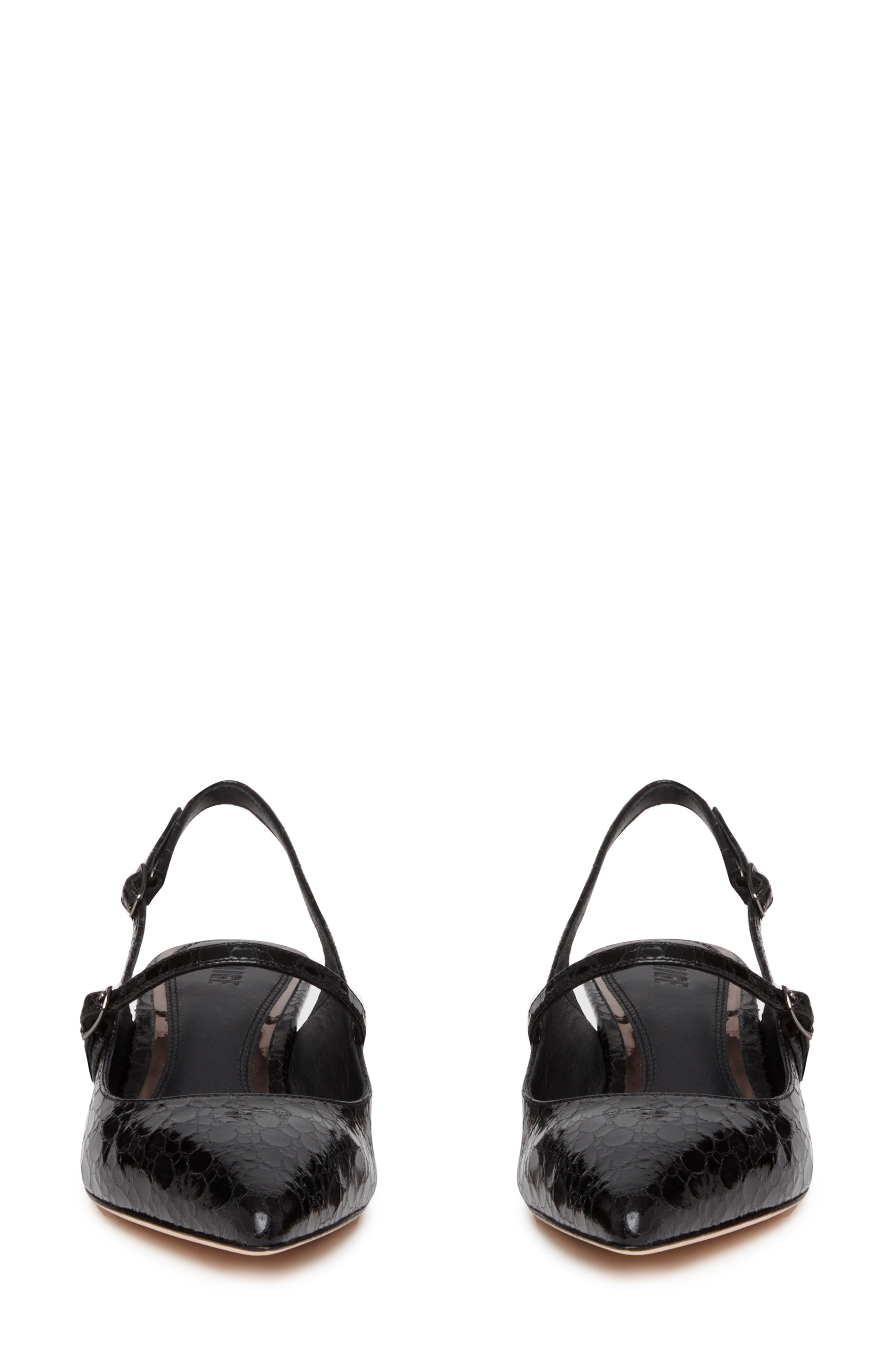 PAIGE Maggy Slingback Pointed Toe Pump, Alternate, color, Black