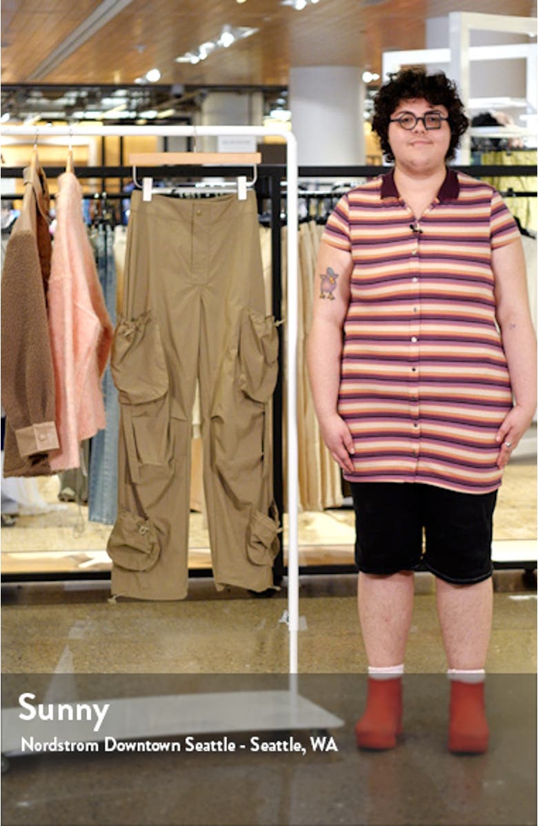 Kylo High Waist Cargo Parachute Pants, sales video thumbnail