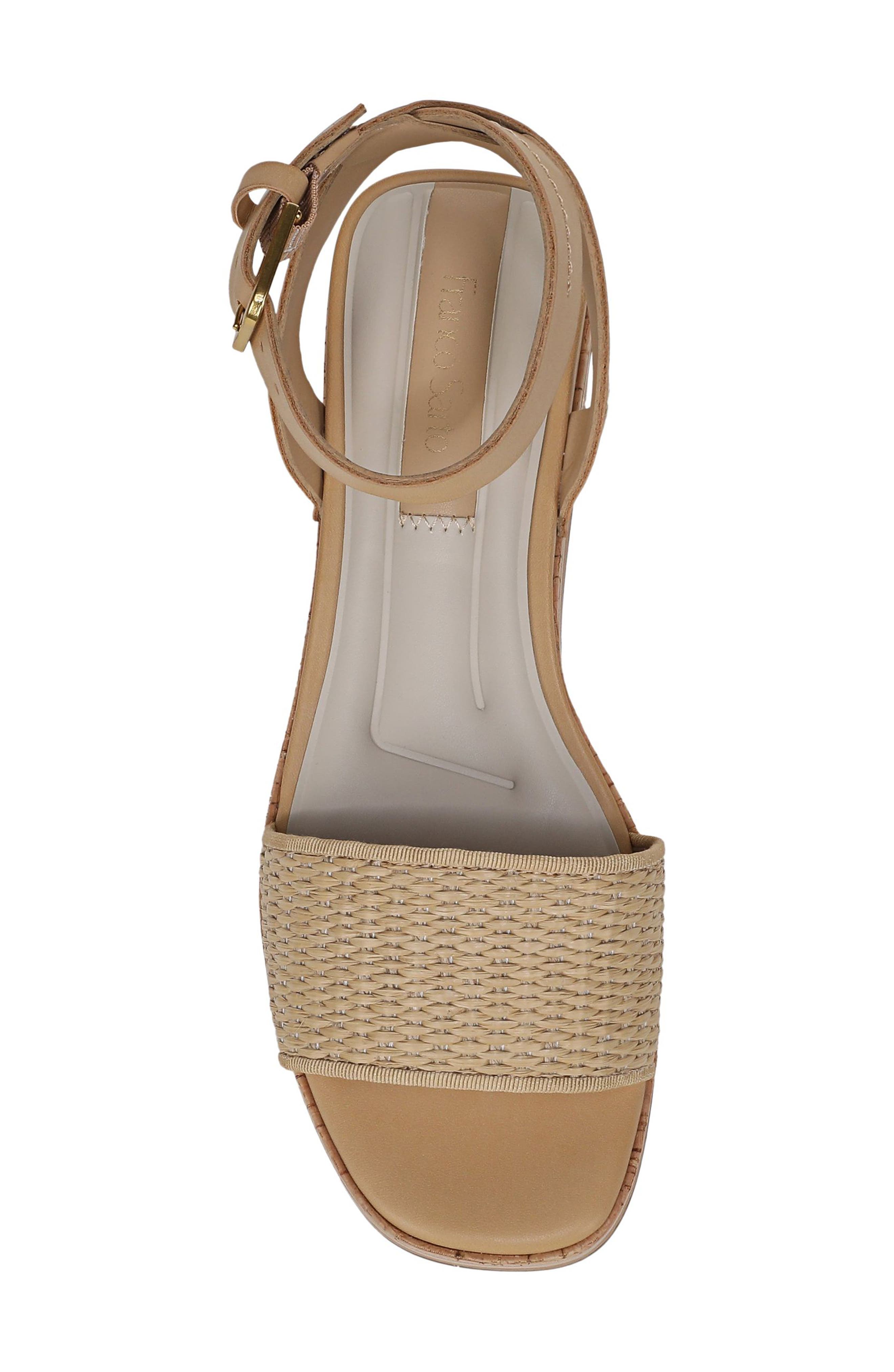 Hava Platform Sandal, Alternate, color, STRAW