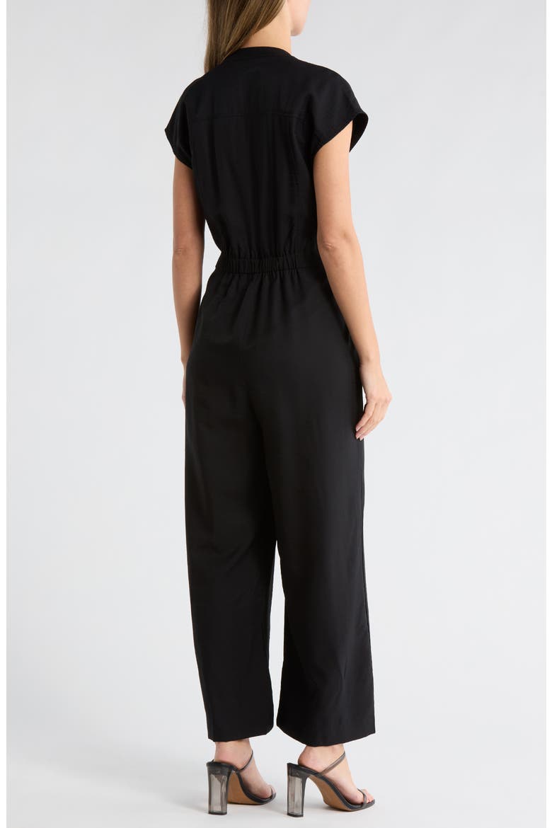 Crinkle Jumpsuit, Alternate, color, BLACK