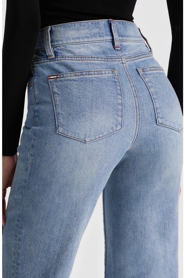 Fierce Raw Hem Slim Straight Leg Jeans, Alternate, color, ERIKA WASH