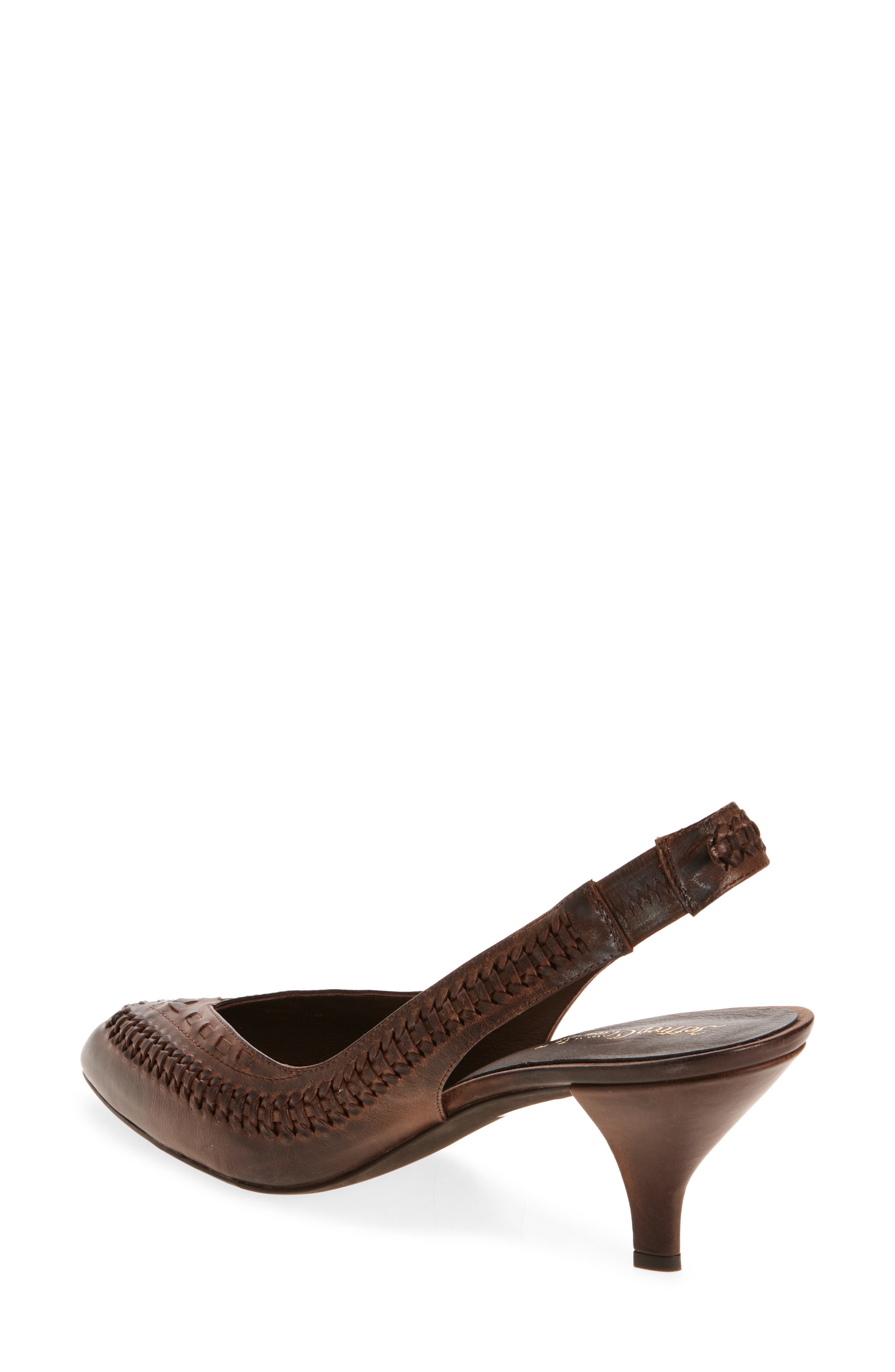 Jeffrey Campbell Madre Slingback Pointed Toe Pump, Alternate, color, Brown Ruboff