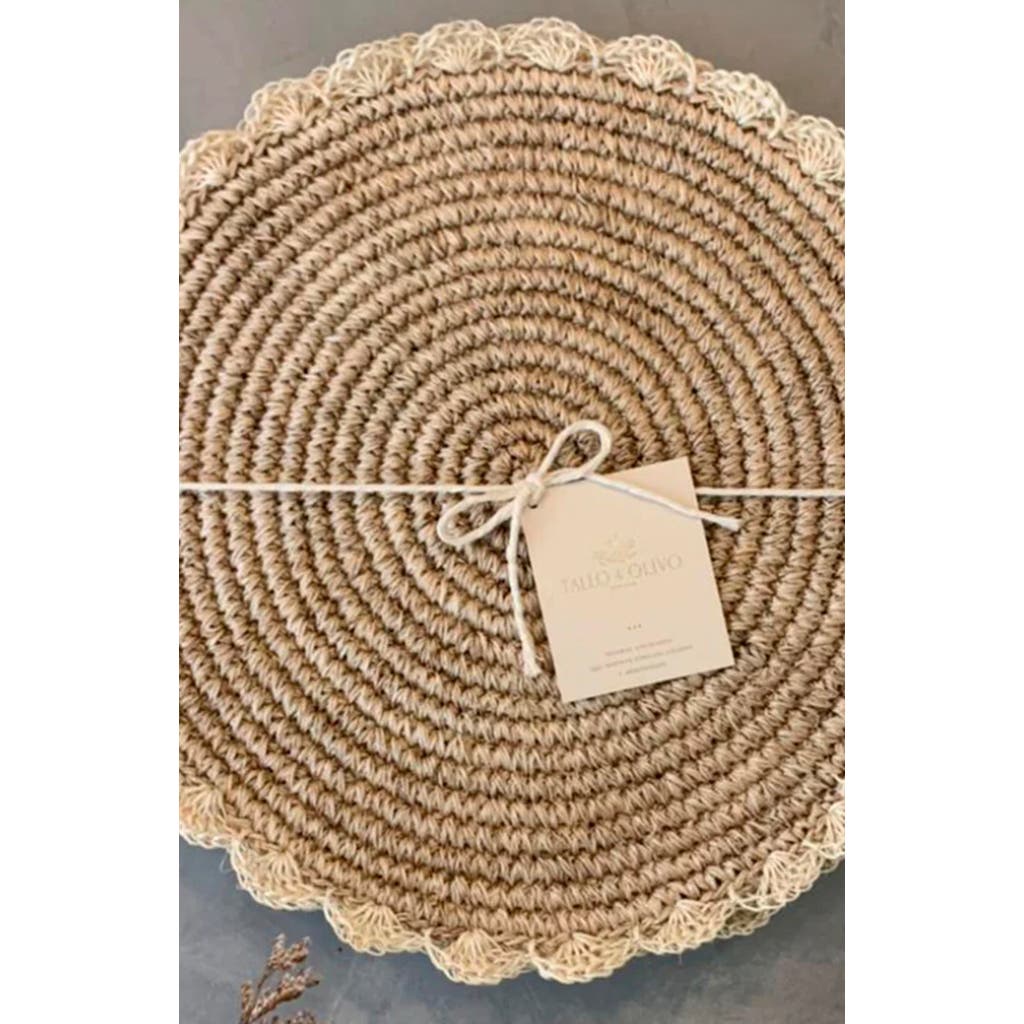 Tallo de Olivo Margarita Placemat - Set of 4 in Brown  product
