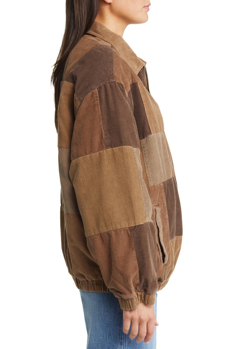BDG Urban Outfitters Patchwork Corduroy Harrington Jacket, Alternate, color,
