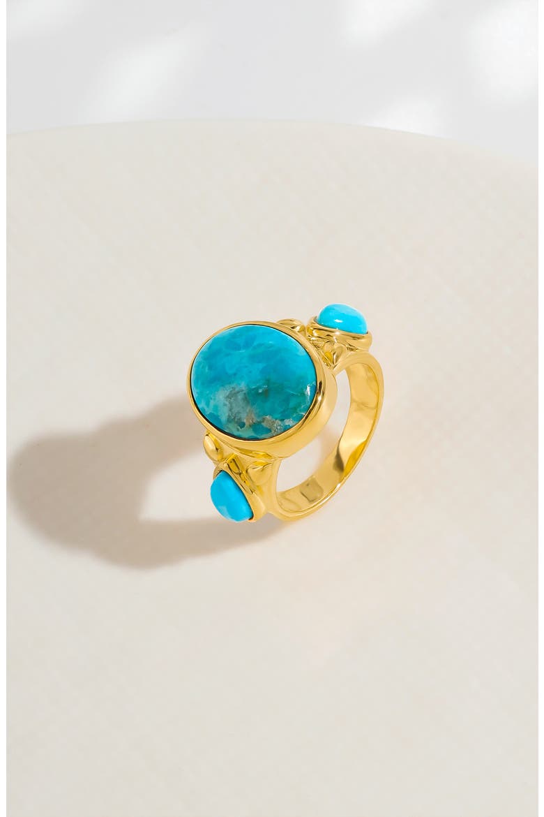 Mohave Turquoise Ring, Alternate, color, BLUE