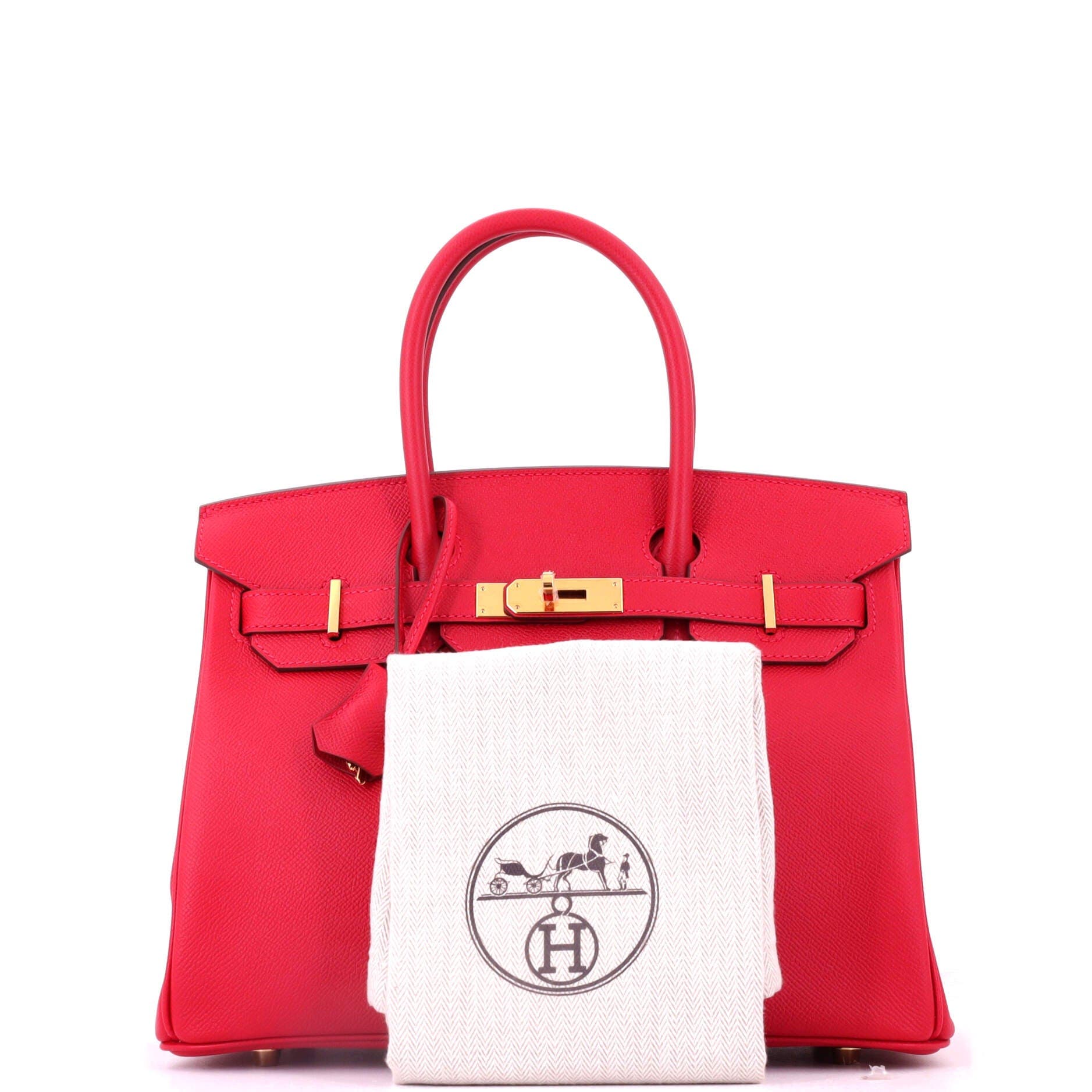 Birkin Handbag Red Epsom with Gold Hardware 30, Alternate, color, Red