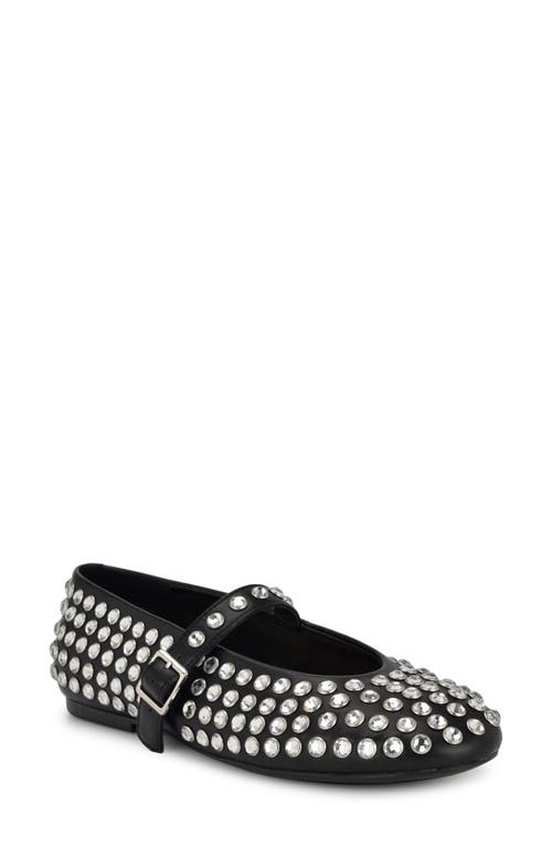 Nine West Emmil Mary Jane Flat in Black 