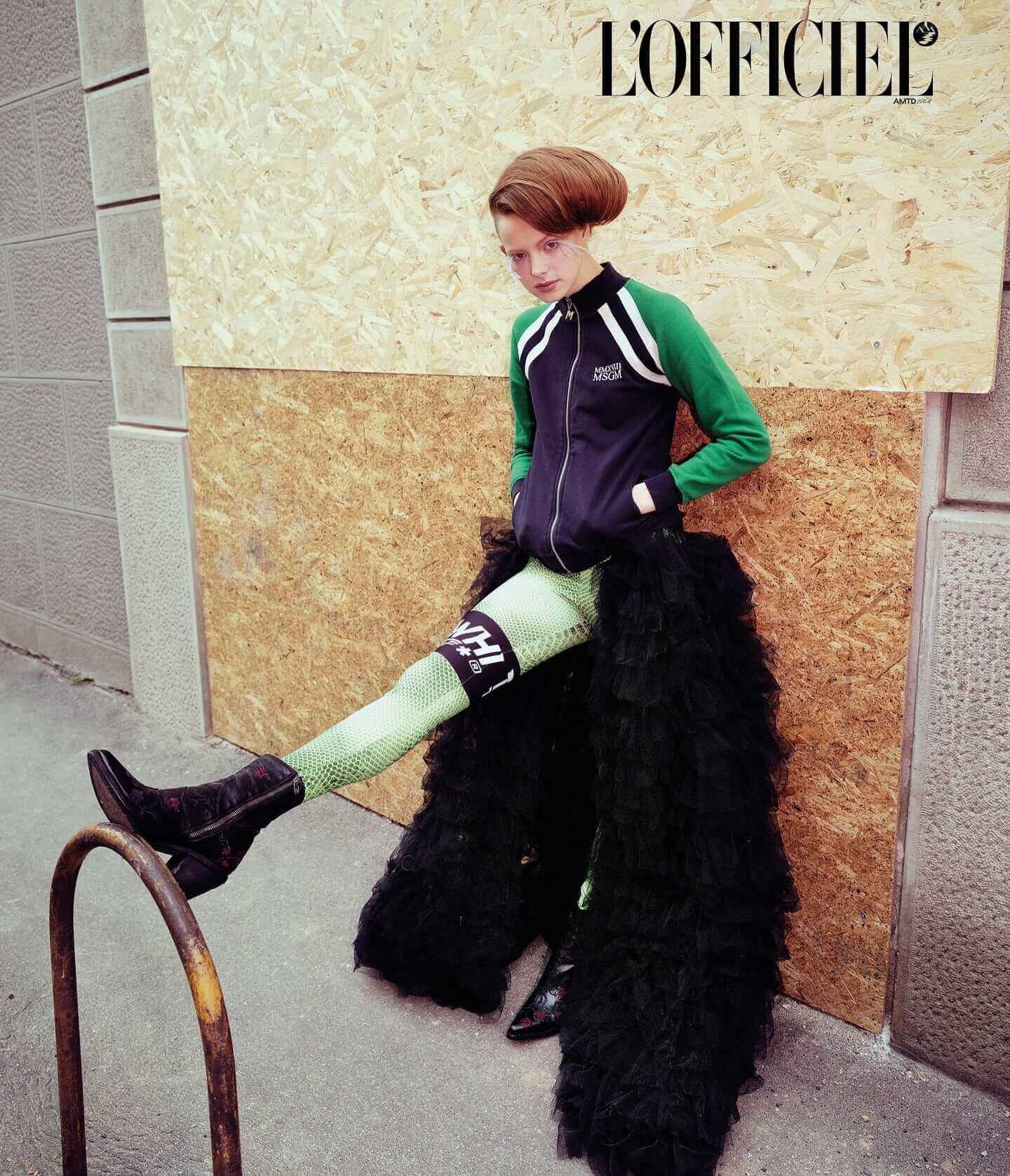 Madison Maison Leather Embroidered Ankle Boot, Alternate, color, Black