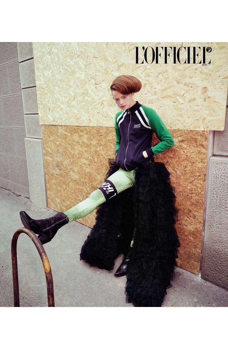 Madison Maison Leather Embroidered Ankle Boot, Alternate, color, Black