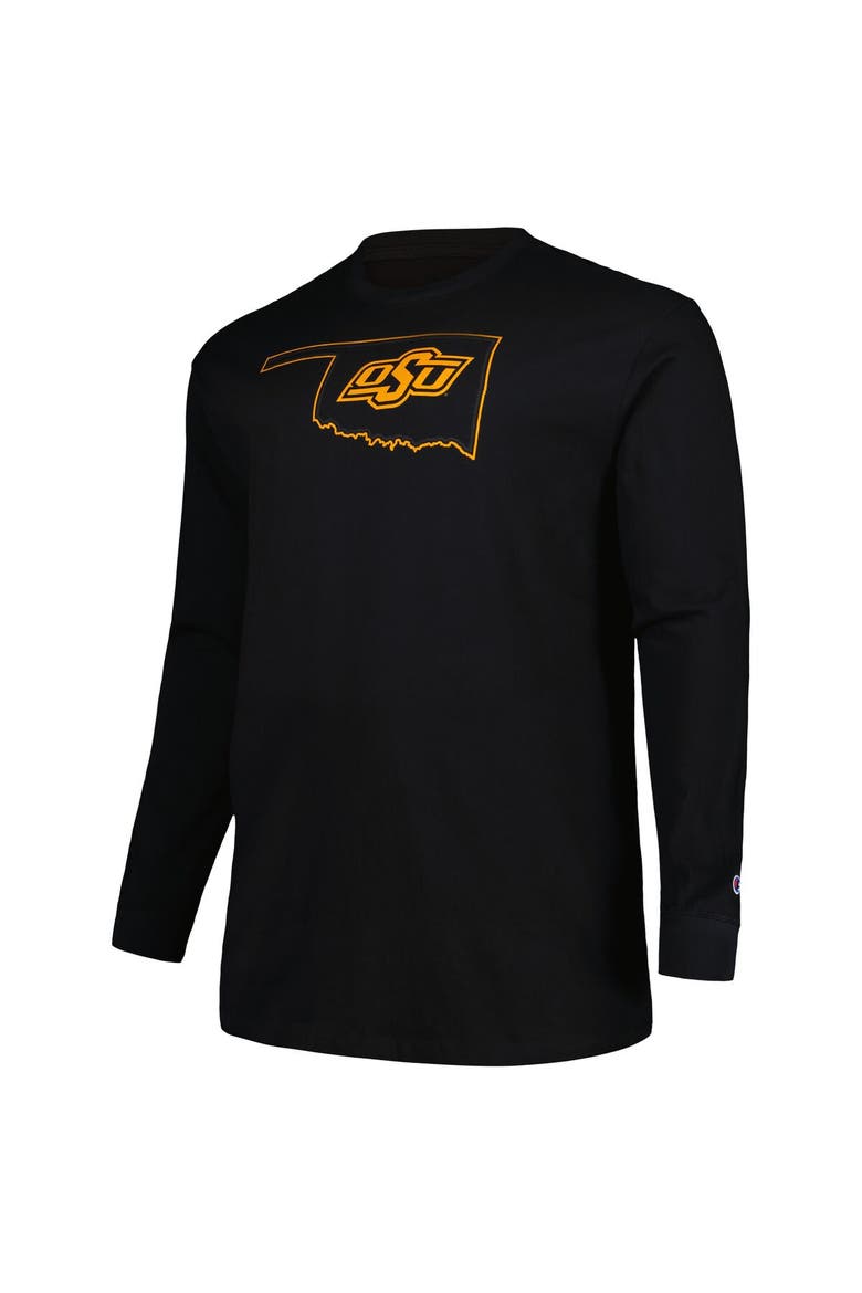 Men's Profile Black Oklahoma State Cowboys Big & Tall Pop Long Sleeve T-Shirt, Alternate, color, Black