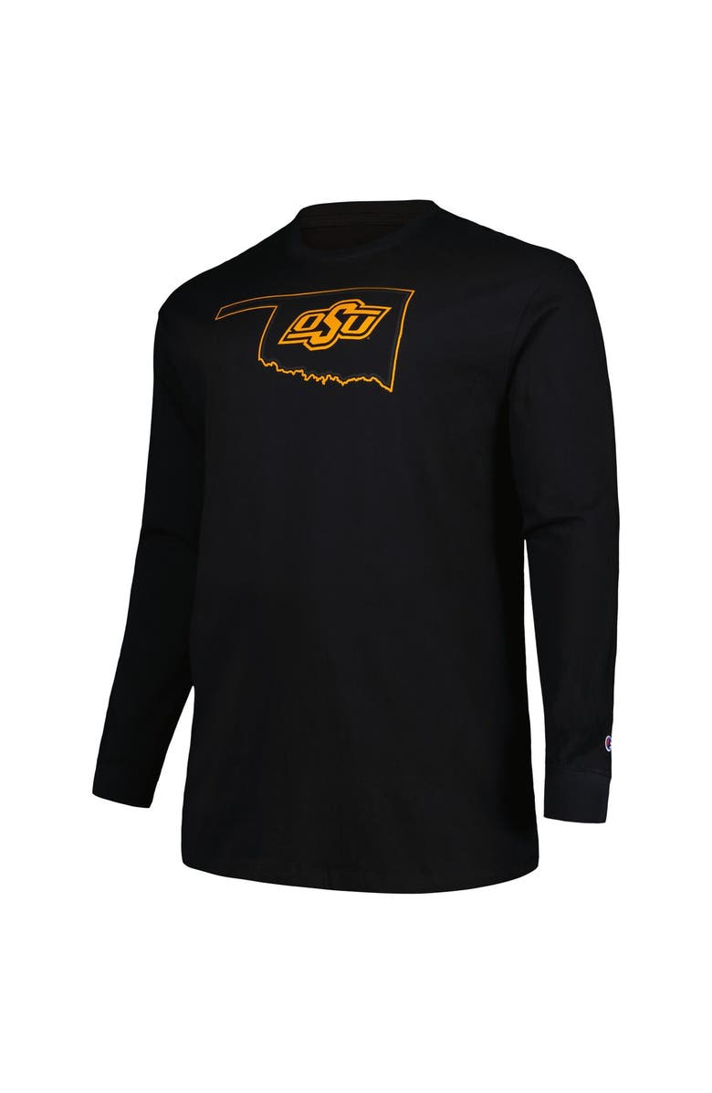PROFILE Men's Profile Black Oklahoma State Cowboys Big & Tall Pop Long Sleeve T-Shirt, Alternate, color, Black