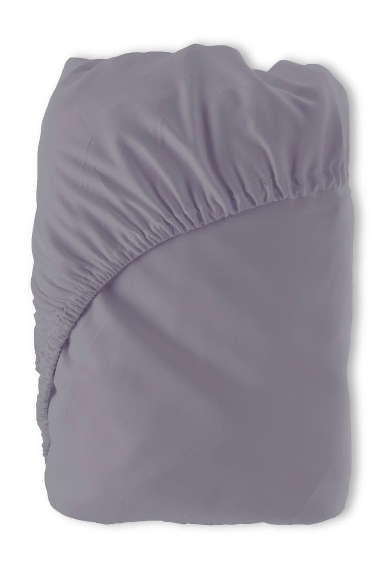 Luxury 100% Viscose Cooling Deep-Pocket Fitted Sheet, Alternate, color, Platinum