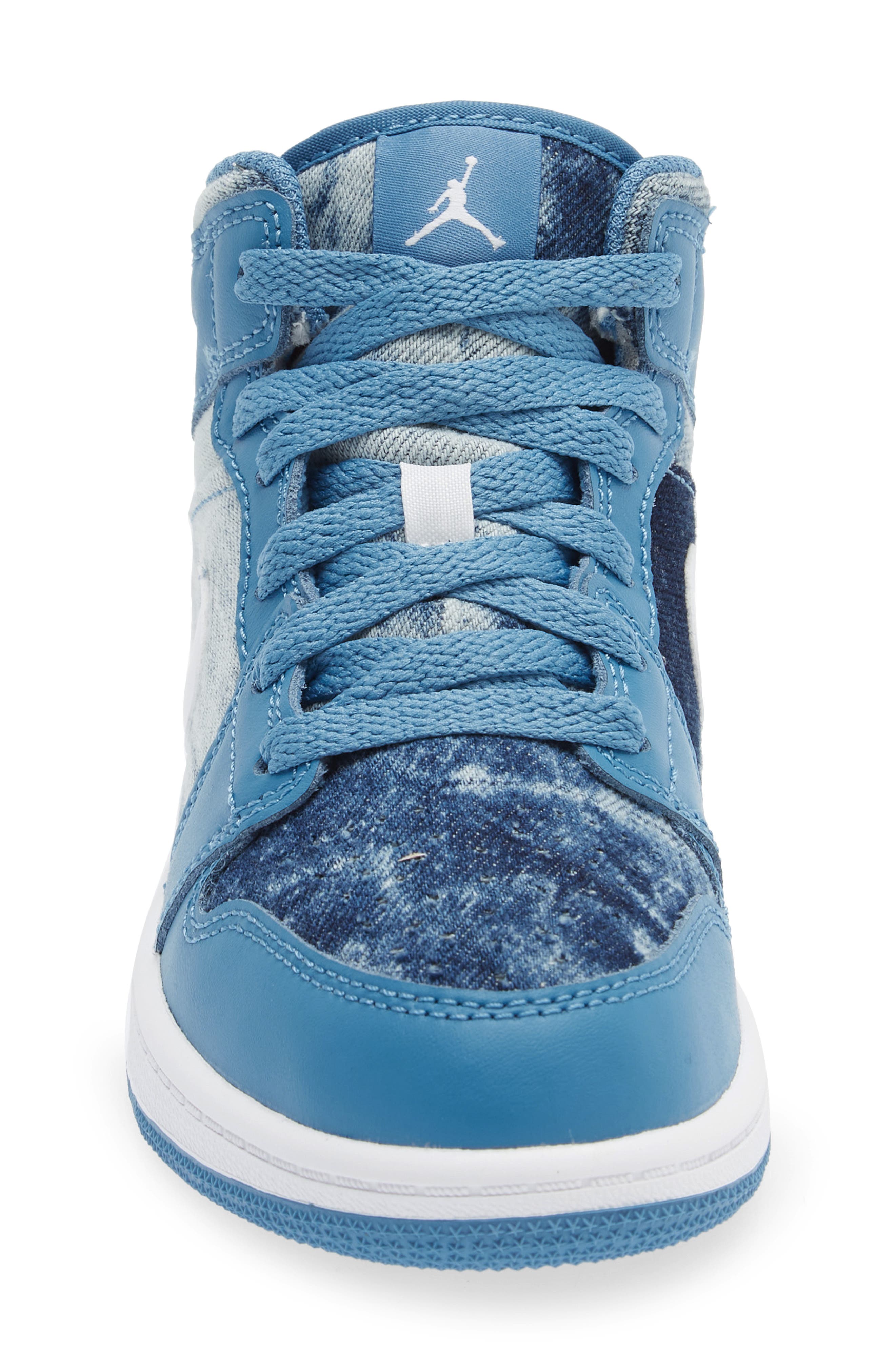 Air Jordan 1 Mid SE Basketball Sneaker, Alternate, color, DUTCH BLUE/ WHITE