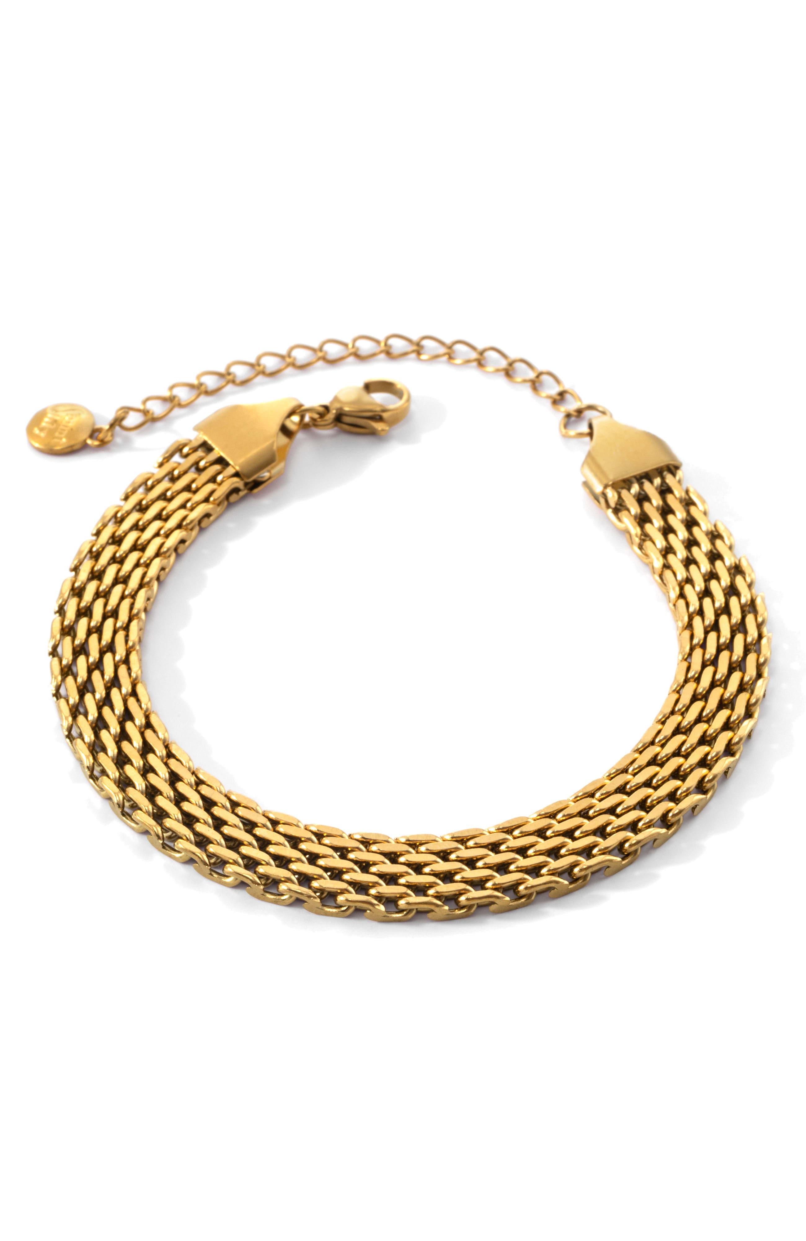Mint & Lily Panther Link Chain Bracelet (Women) | Nordstrom