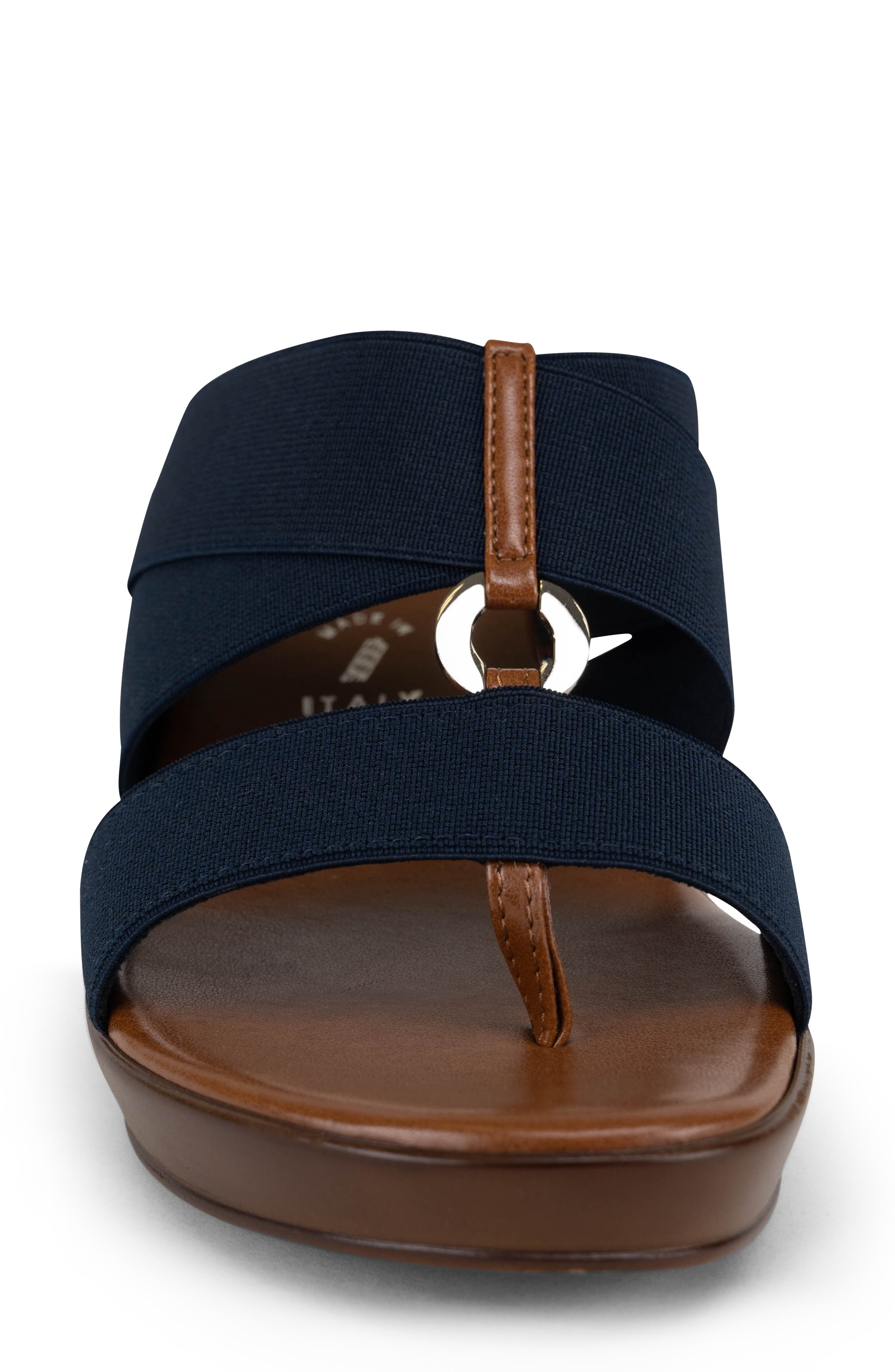 Celsi Wedge Slide Sandal, Alternate, color, NAVY