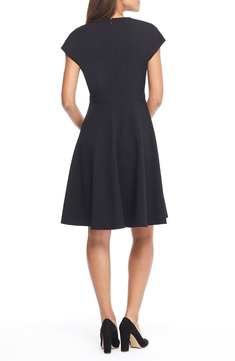 Gal Meets Glam Collection Lydia Double Face Twist Dress, Alternate, color, 
