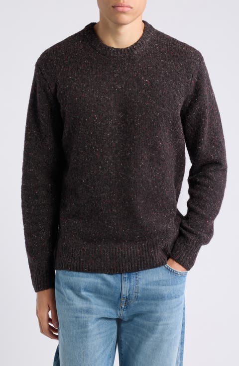 Donegal Crewneck Merino Wool Blend Sweater