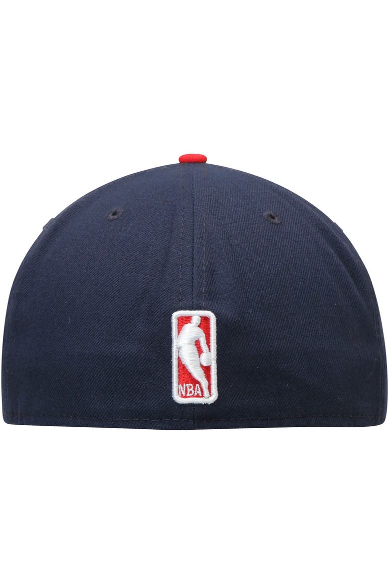 Men's New Era Navy/Red New Orleans Pelicans Official Team Color 2Tone 59FIFTY Fitted Hat, Alternate, color, Navy