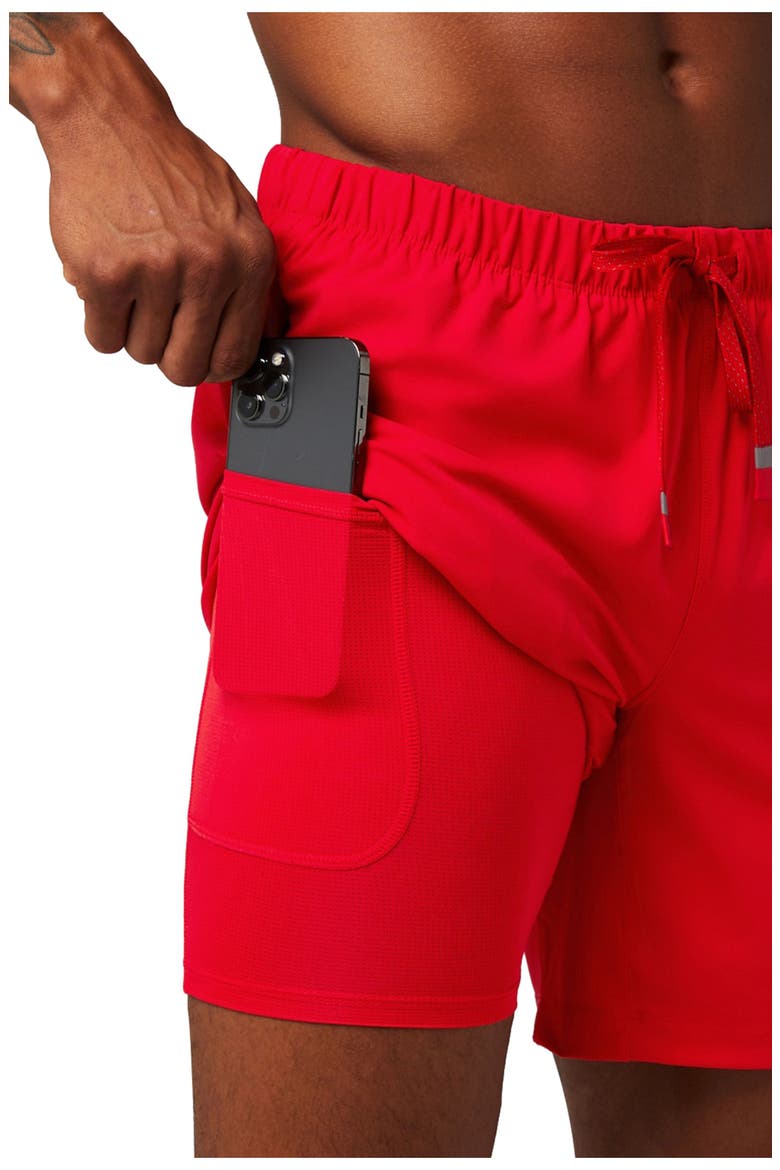 Men's The 7" One Short, Alternate, color, Heated Red