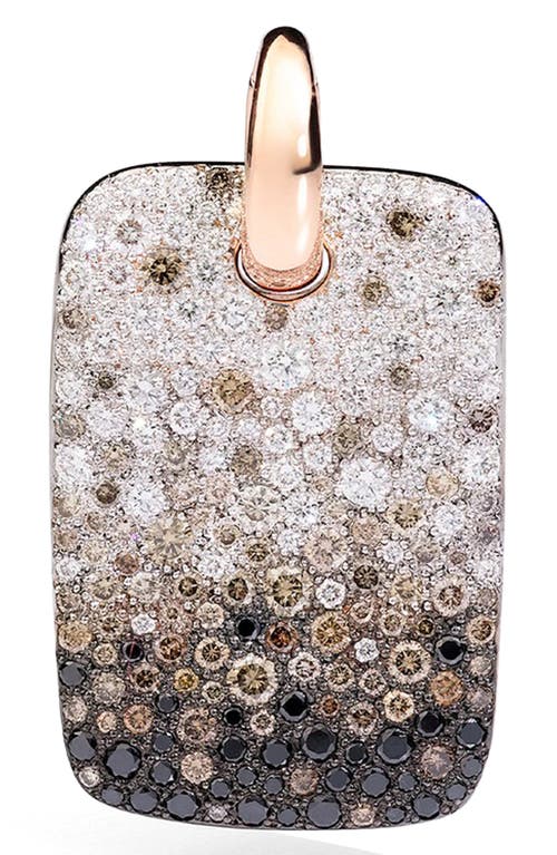 Pomellato Sabbia Diamond Pavè Pendant In Brown