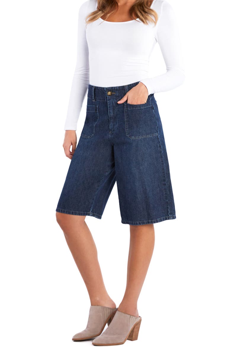 Billy T Effortless Denim Shorts, Alternate, color, Blue Sea