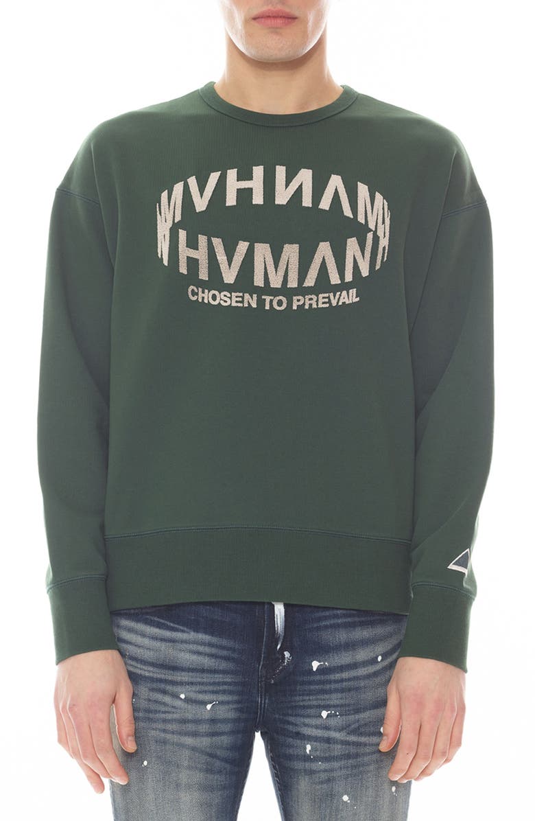 HVMAN Logo Crewneck Sweatshirt, Main, color,