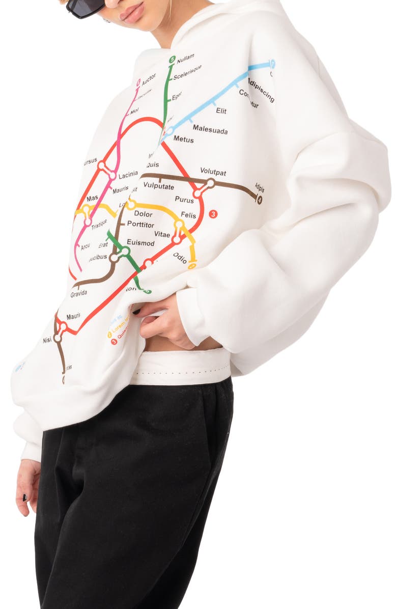 EDIKTED Crossroads Oversize Hoodie, Alternate, color,