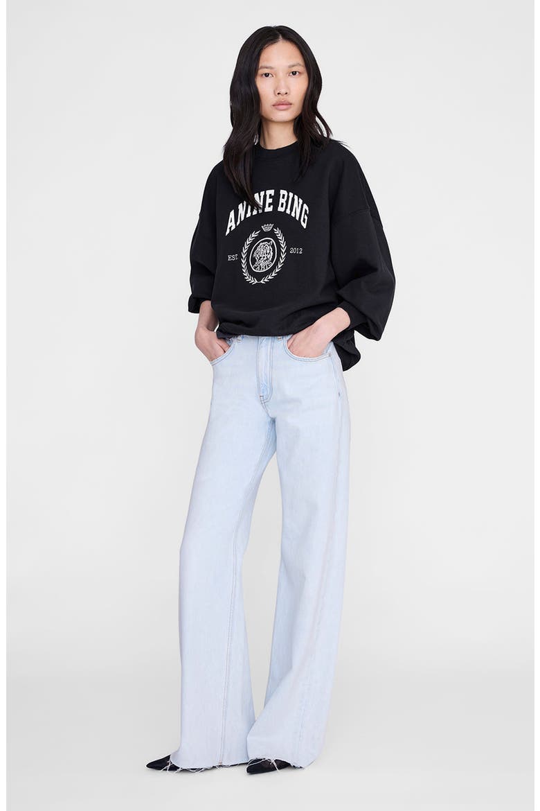 Miles Collegiate Sweatshirt, Main, color, Vintage Black