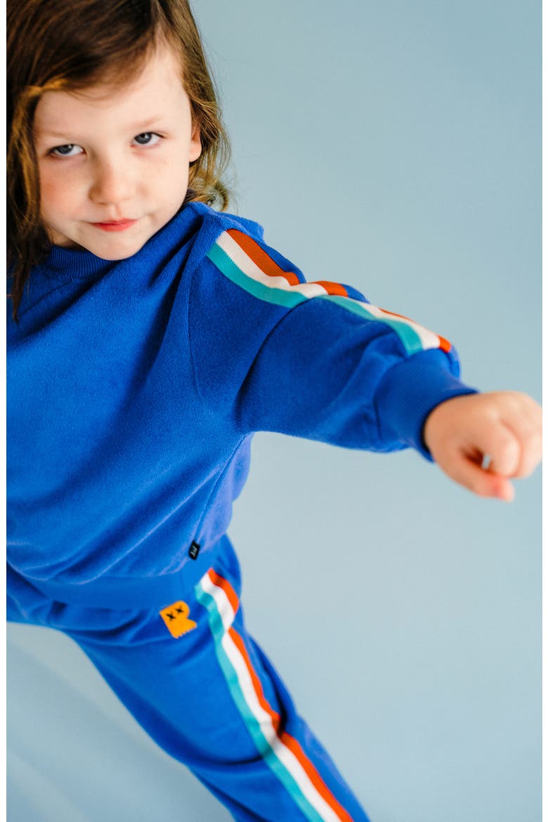 Kids' Terry Cloth Pants, Alternate, color, NAVY