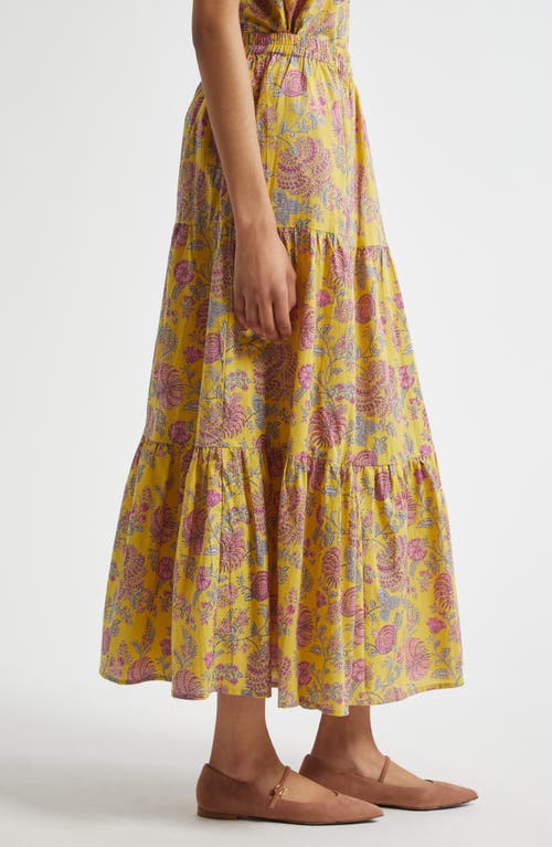Mille Paola Floral Print Tie Waist Maxi Skirt