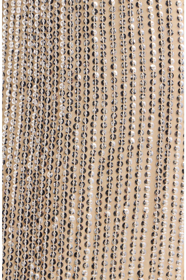 Lili Beaded Georgette Midi Skirt, Alternate, color, BEIGE