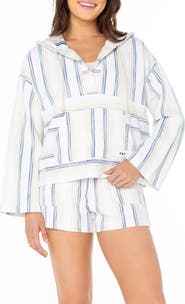 Roxy Salty Wahine Stripe Hoodie