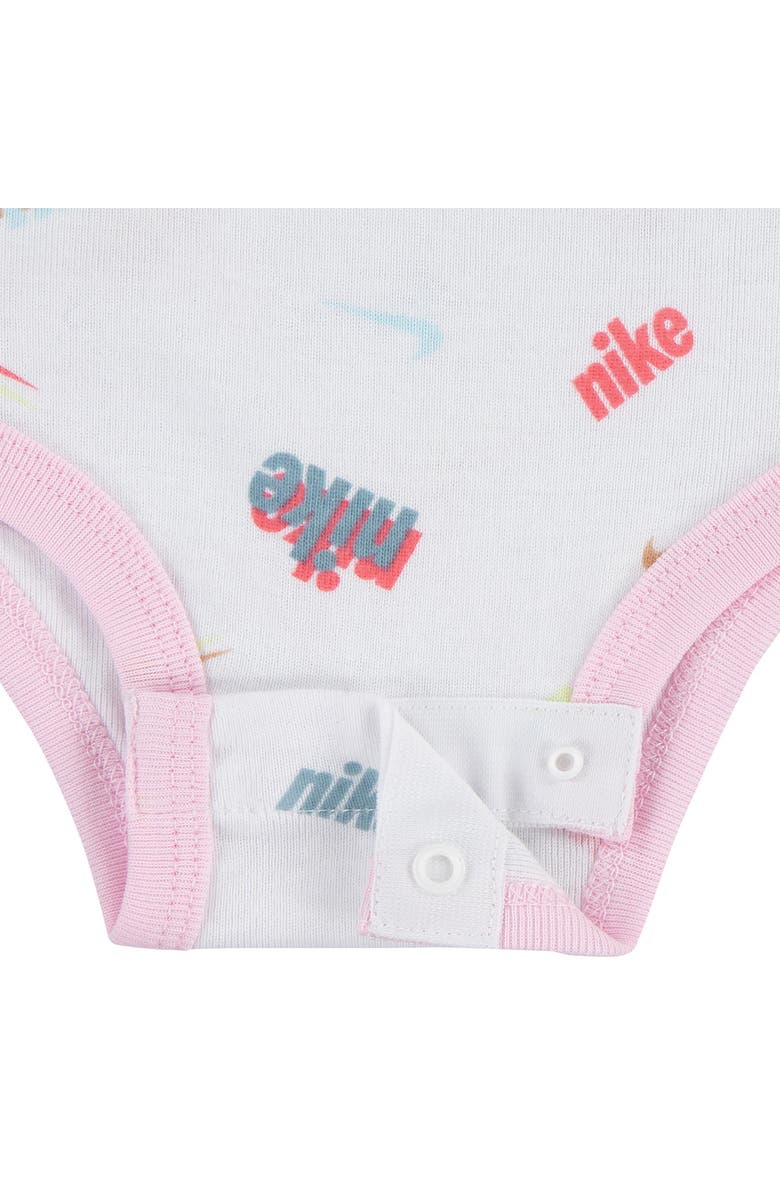 Nike Logo Print Layette Set, Alternate, color, 