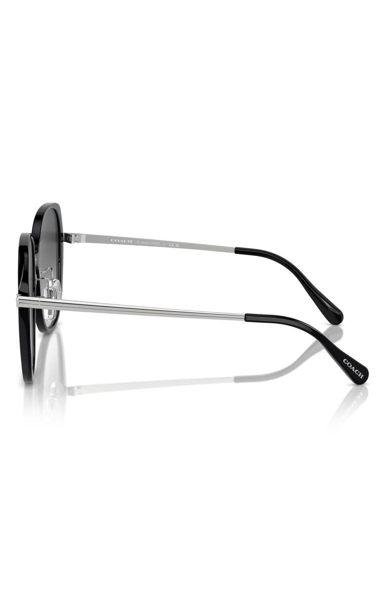 COACH 59mm Gradient Square Sunglasses, Alternate, color, Black