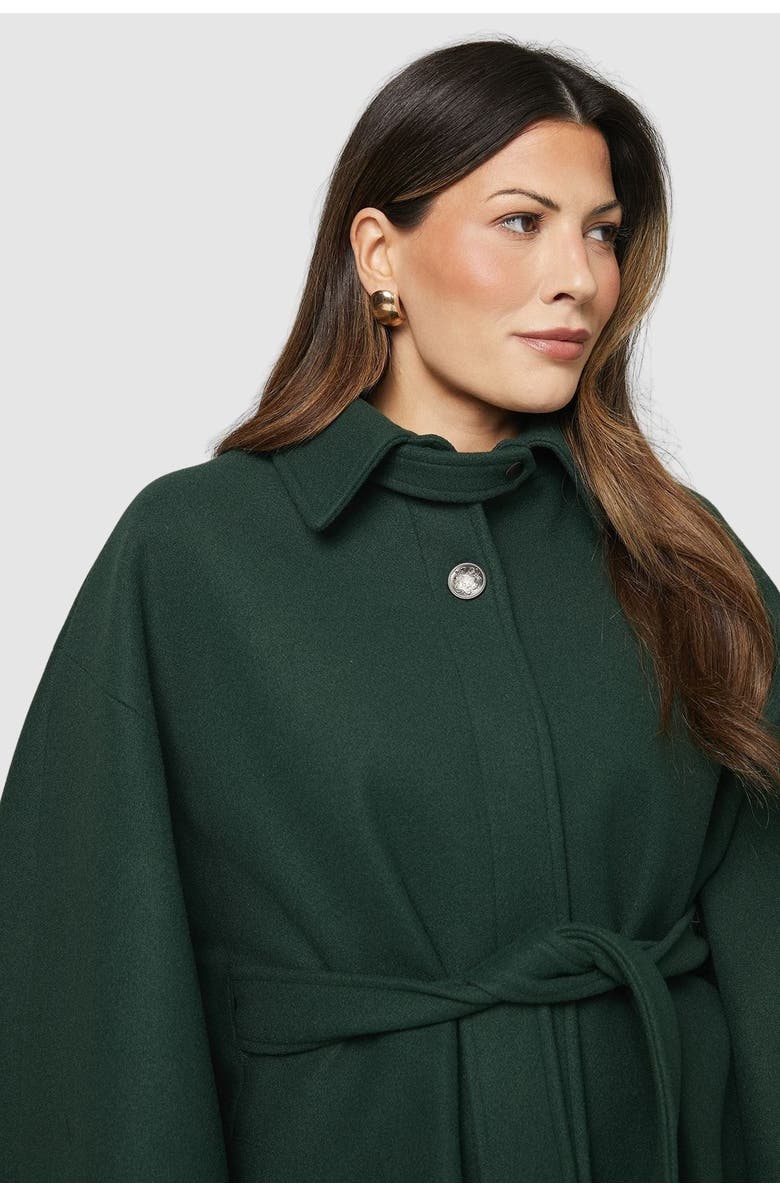 Wallis Wool Mix Belted Cape, Alternate, color, 