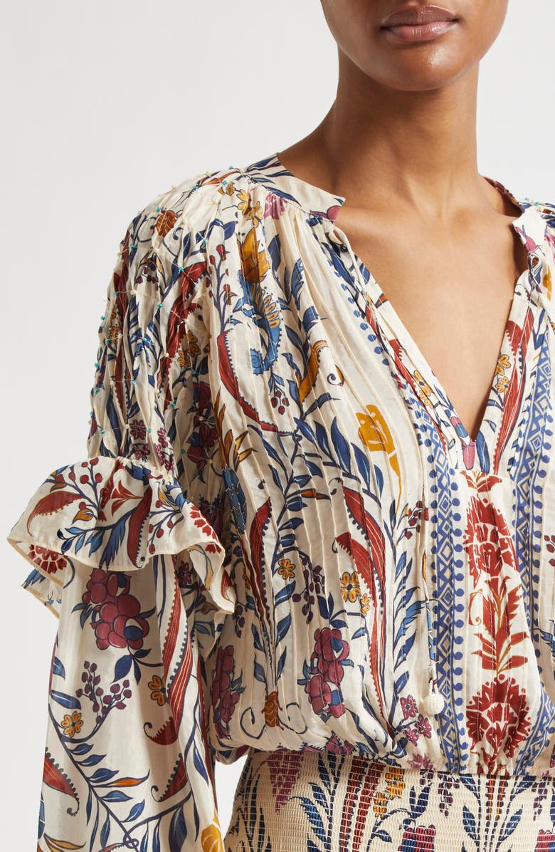 FARM Rio Romantic Lightness Ruffle Top, Alternate, color,