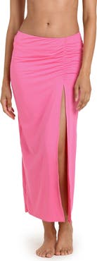 La Blanca Island Goddess Side Slit Cover-Up Skirt