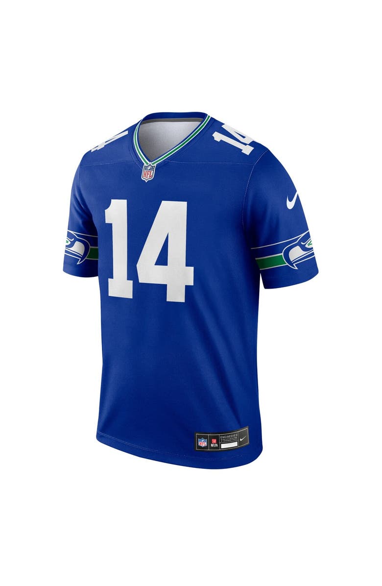 Nike Men's Nike DK Metcalf Royal Seattle Seahawks Throwback Legend Player Jersey, Alternate, color, 