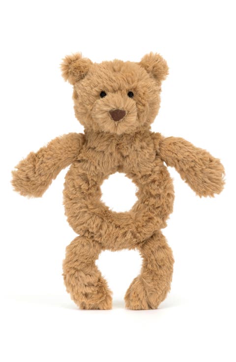 Bartholomew Bear 7-Inch Ring Rattle