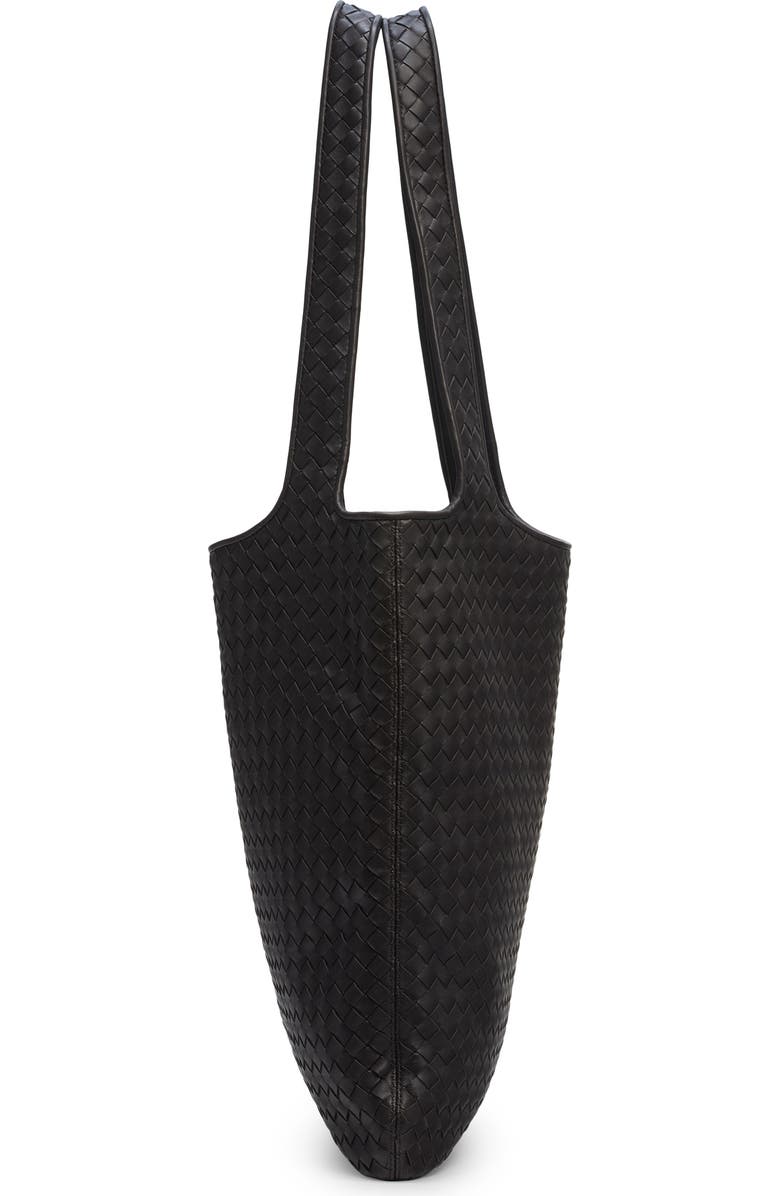 Bottega Veneta Veneto Small Intrecciato Leather Tote, Alternate, color, 2008 Espresso-Silver