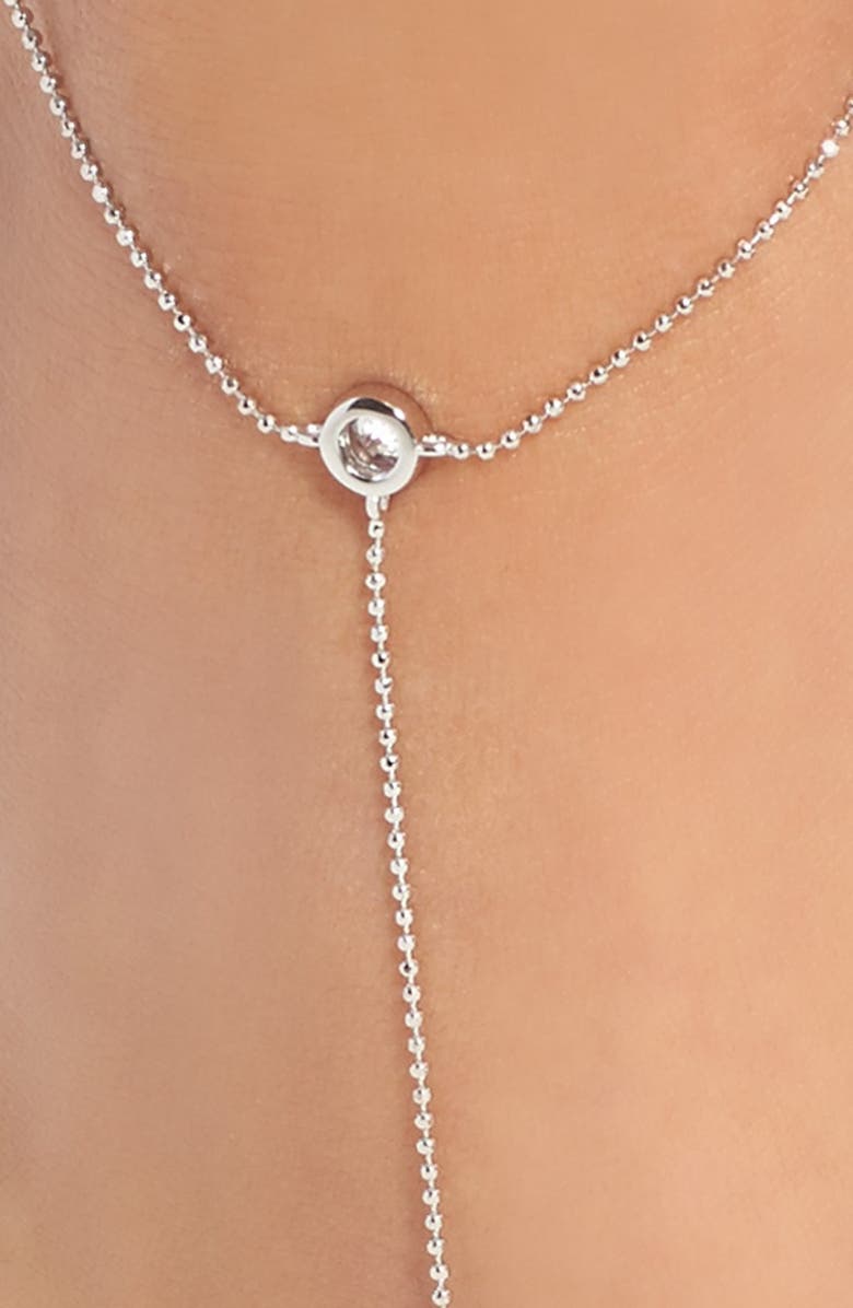 Nadri 'Salome' Bezel Cubic Zirconia Foot Chain, Alternate, color,