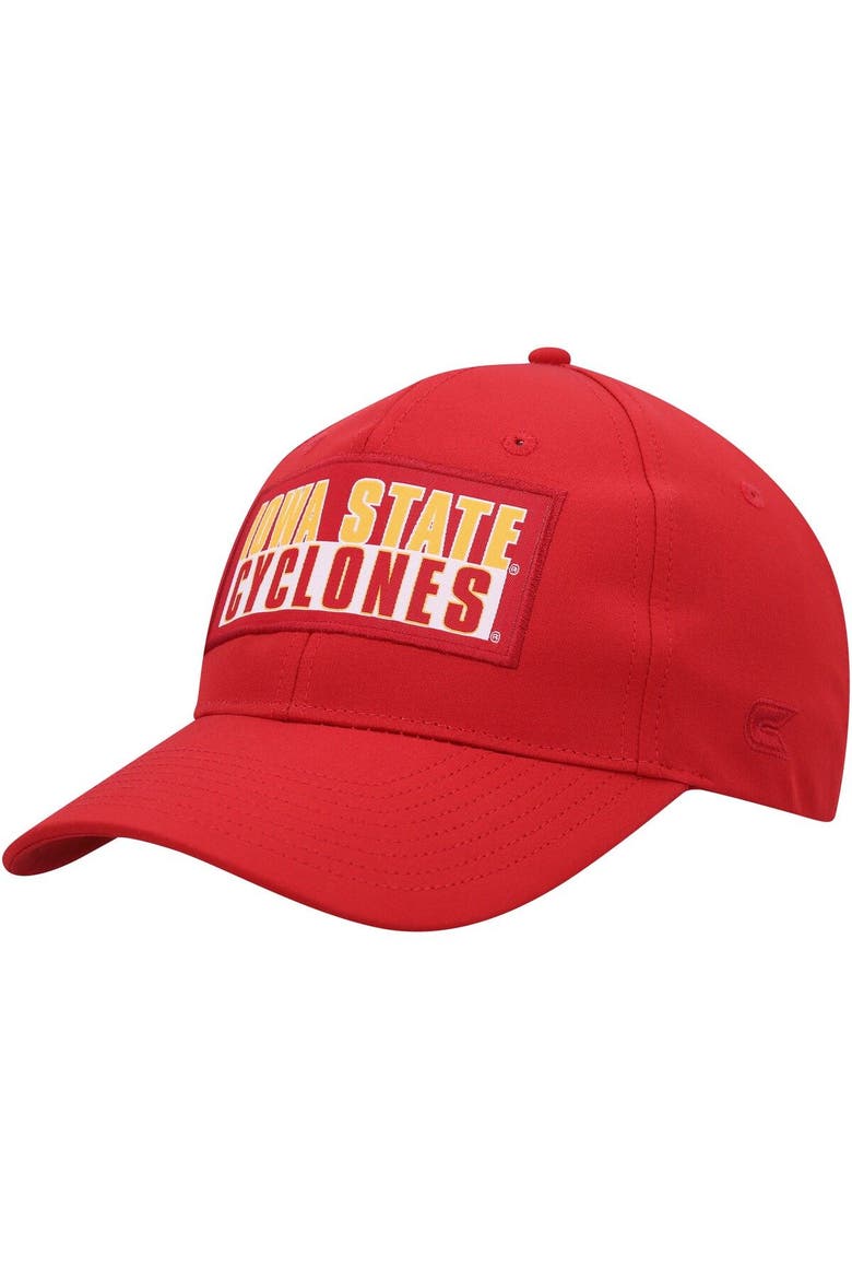 Men's Colosseum  Cardinal Iowa State Cyclones Positraction Snapback Hat, Main, color, Cardinal