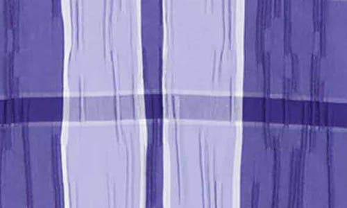 Shop Foxcroft Sophia Plaid Tunic Top In Blue Iris