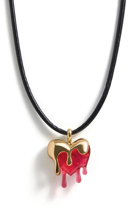 Fatal Attraction Heart Cord Necklace