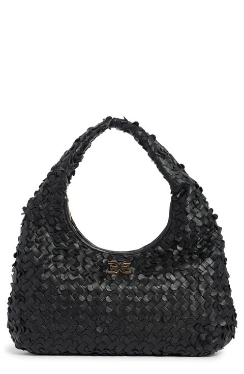 Bianka Woven Leather Hobo Bag