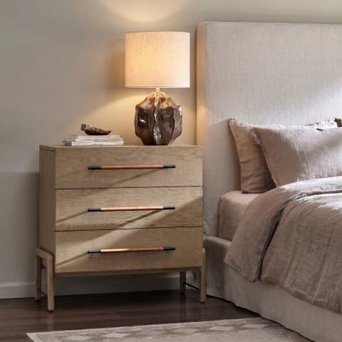 Contemporary Ceramic Table Lamp with Sculptural Base and Fabric, Grey and Cream