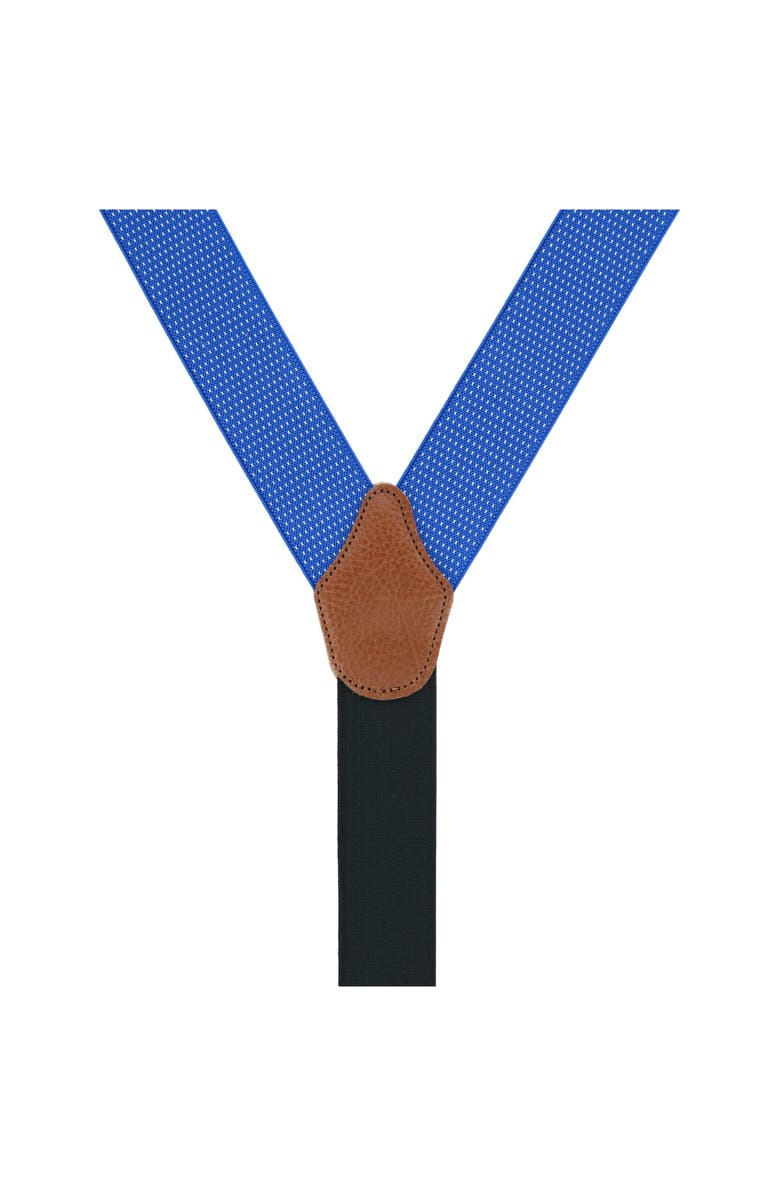 Trafalgar Big & Tall Napier Elastic Convertible Suspenders, Alternate, color, Blue