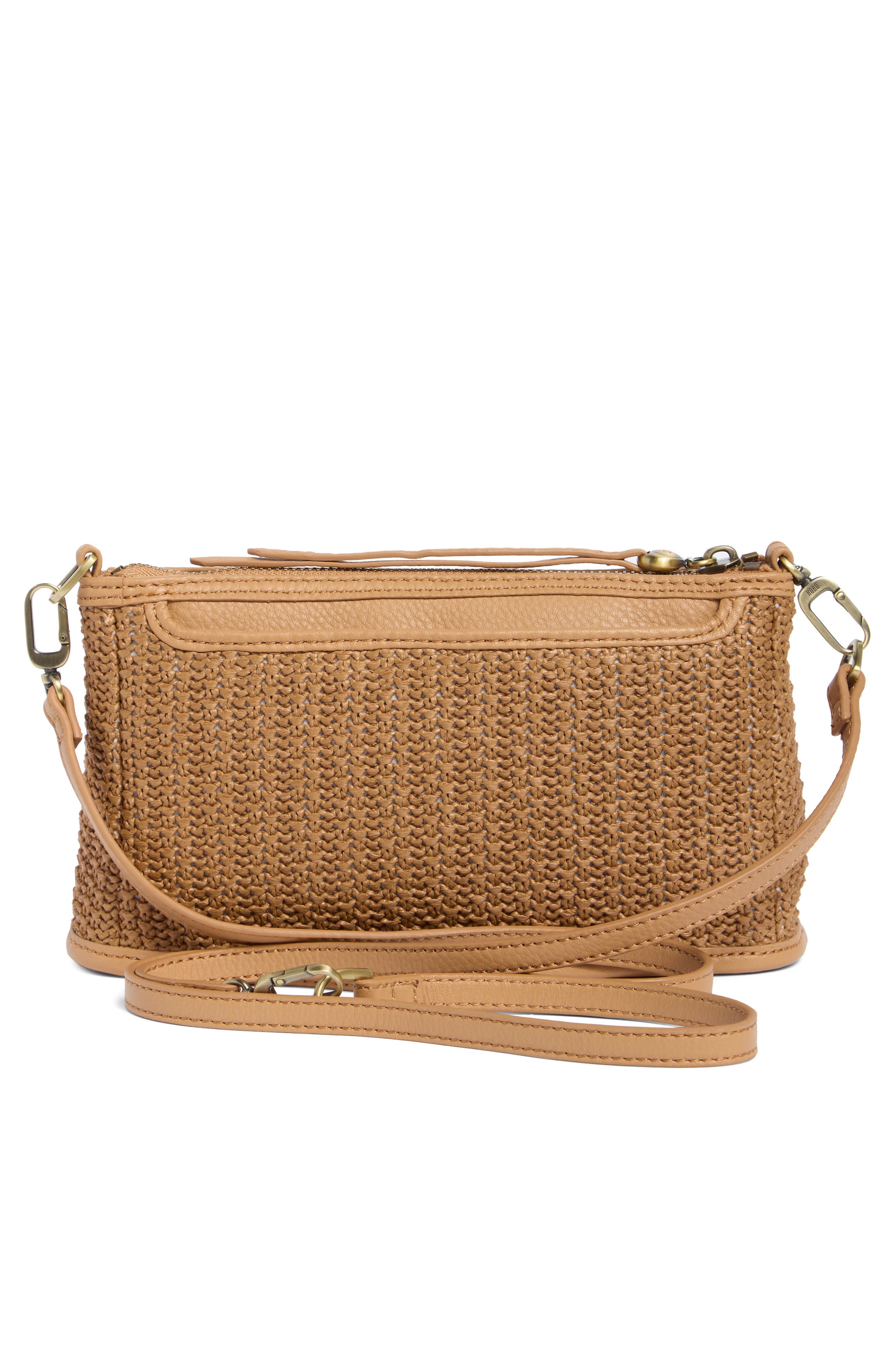 Cadence Straw Crossbody Bag, Alternate, color, SEPIA