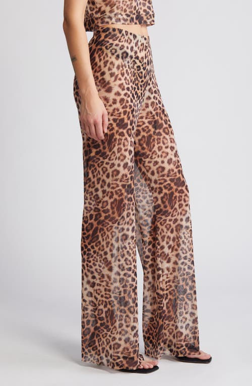 GOOD AMERICAN GOOD AMERICAN MESH WIDE LEG PANT 