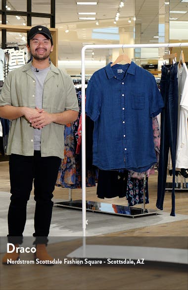 Faherty Laguna Short Sleeve Linen Shirt (Men) | Nordstromrack